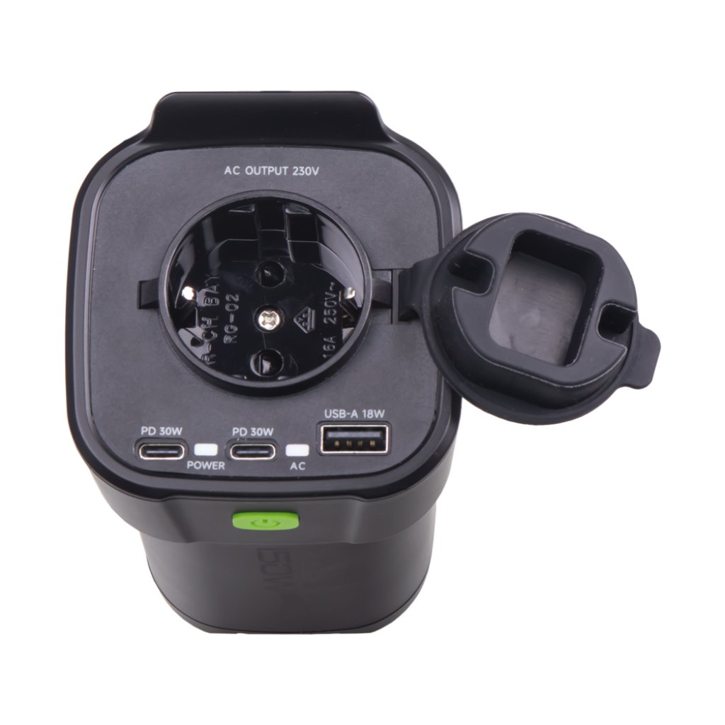 Interiérový měnič napětí z 12/230V/USB 150W do držáku nápojů