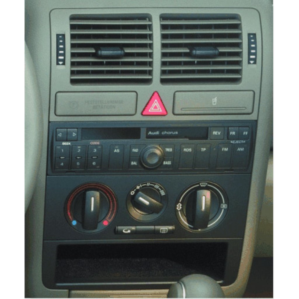 ISO redukce pro Audi A2/TT, A3 2000, A4 99-01, A6 97-11/2000