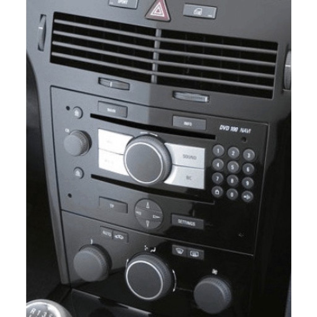 ISO redukce pro Opel Corsa 2006-14, Astra 2004-09 černá