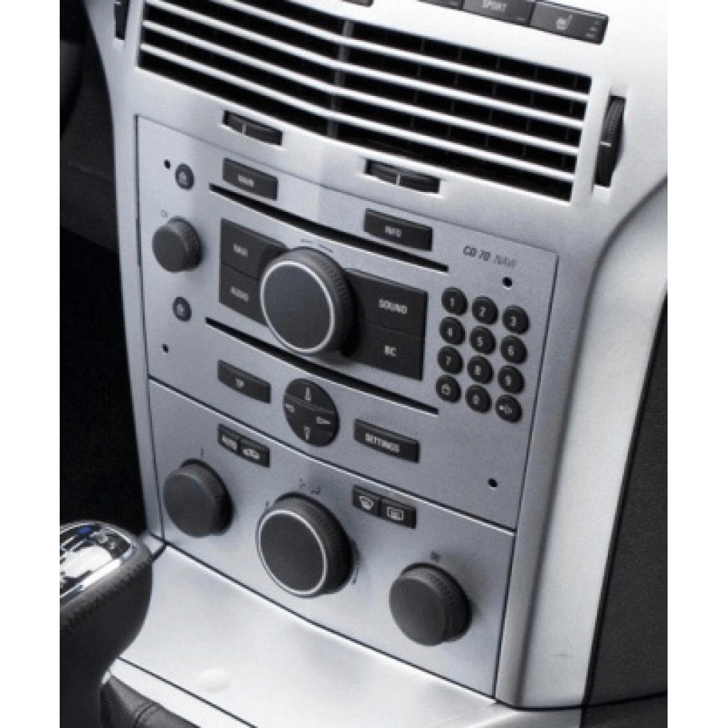 ISO redukce pro Opel Zafira 2005-2012 stříbrný