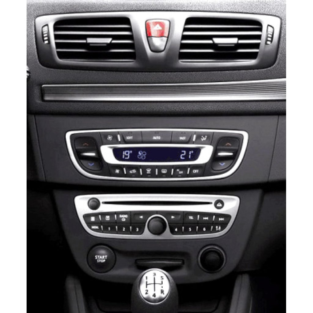 ISO redukce pro Renault Megane III 11/2008-2015, Fluence 02/2010-, tmavě šedá