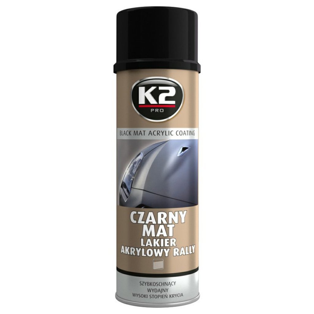 K2 Akrylová barva ve spreji černá matná 500 ml, L340