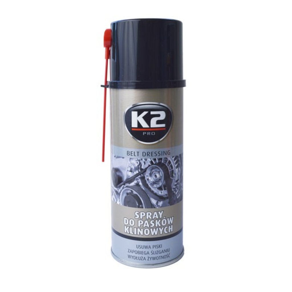 K2 BELT DRESSING 400 ml - sprej na klínové řemeny, W126