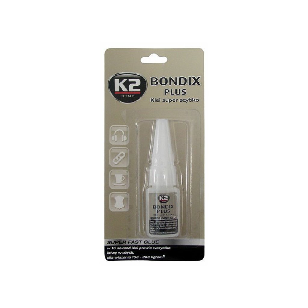 K2 BONDIX PLUS 10 g - sekundové lepidlo, B101