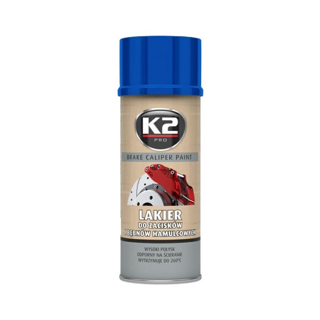 K2 BRAKE CALIPER PAINT 400 ml MODRÁ - barva na brzdové třmeny a bubny, L346NI