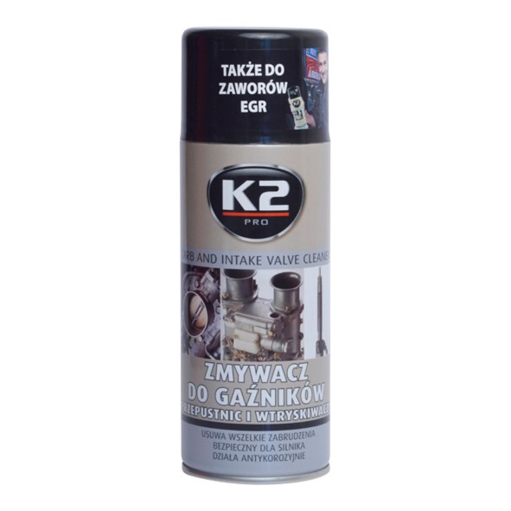 K2 Čistič ventilů, karburátorů a vstřikovačů 400 ml, W128