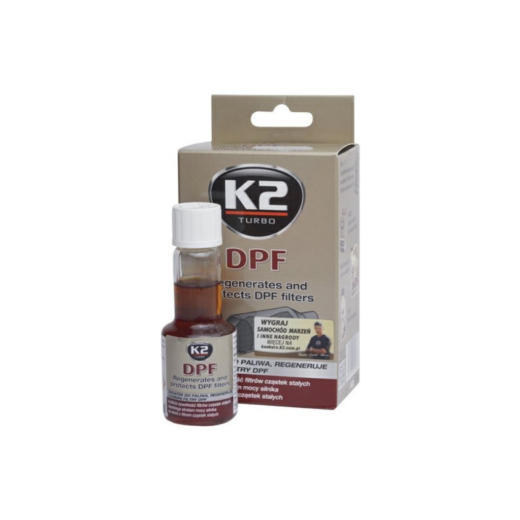 K2 DPF 50ml - přídavek do paliva, regeneruje a chrání filtry, T316