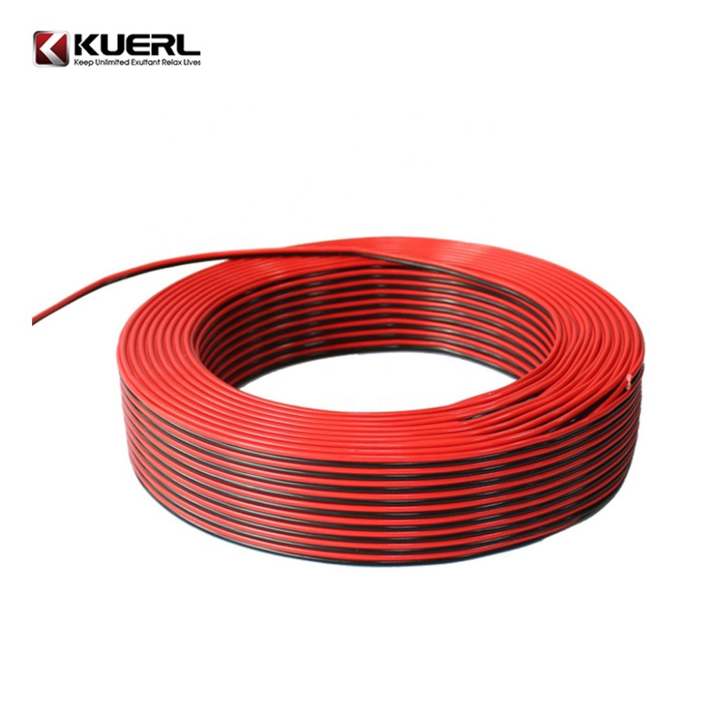 Kabel 2x0,75 mm, černočervený, 100 m bal