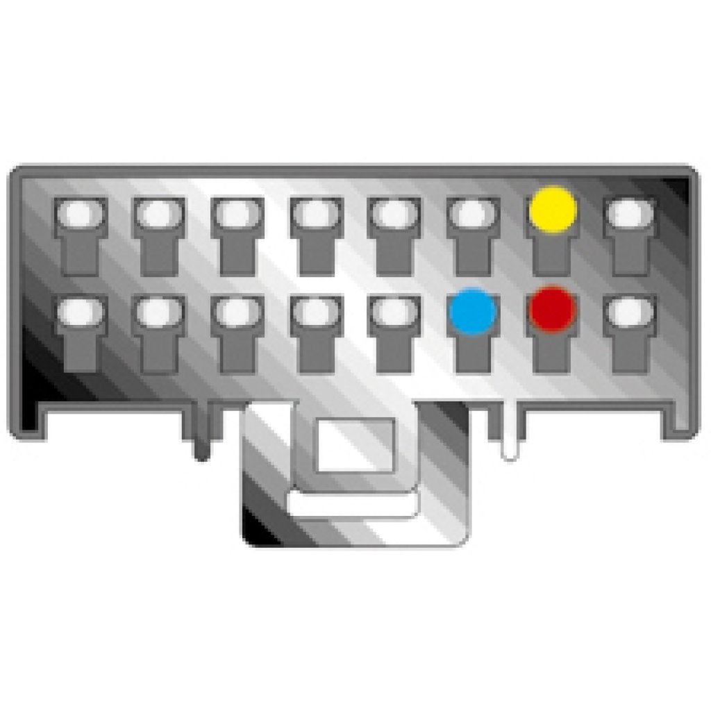 Kabel pro PANASONIC 16-pin / ISO bílý