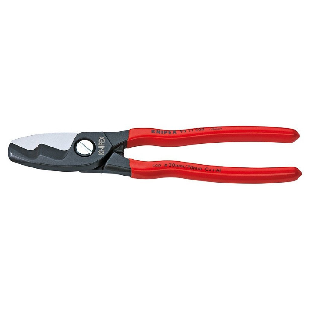 Kabelové nůžky s dvojitým břitem potaženo plastem 200 mm - 9511200