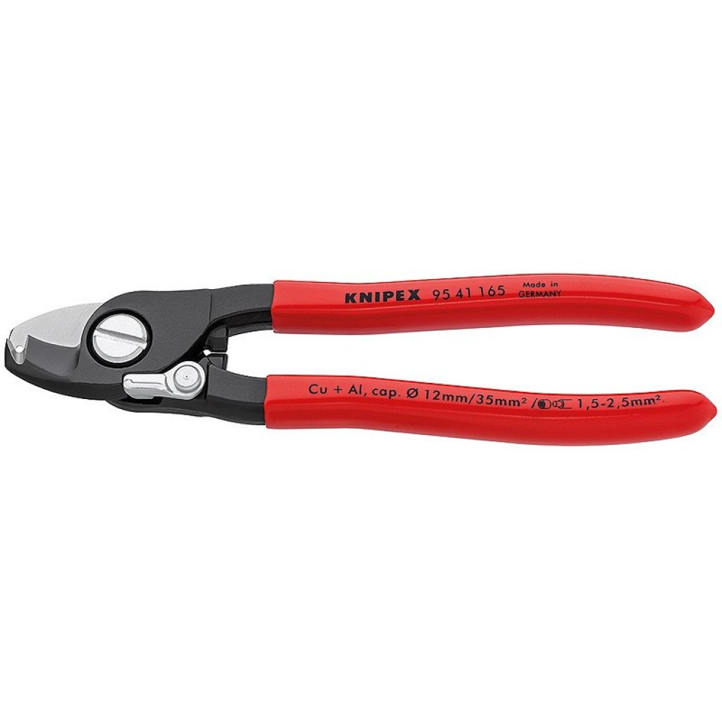 Kabelové nůžky s funkcí odizolování potaženo plastem 165 mm - 9541165