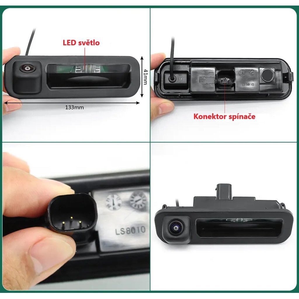 Kamera formát AHD/CVBS do vozu Ford v madle kufru