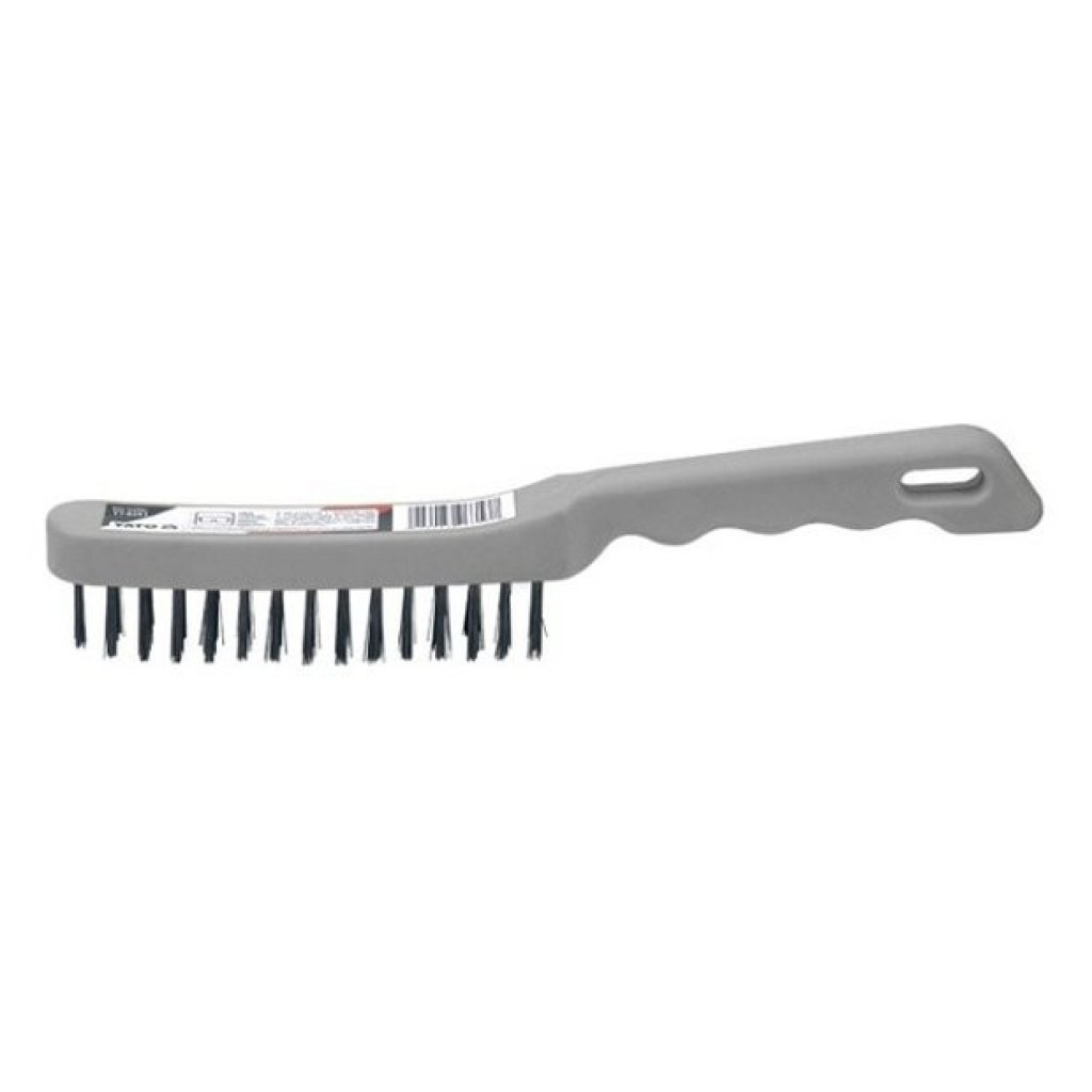 Kartáč drátěný ruční 5 řad plast - YT-6355