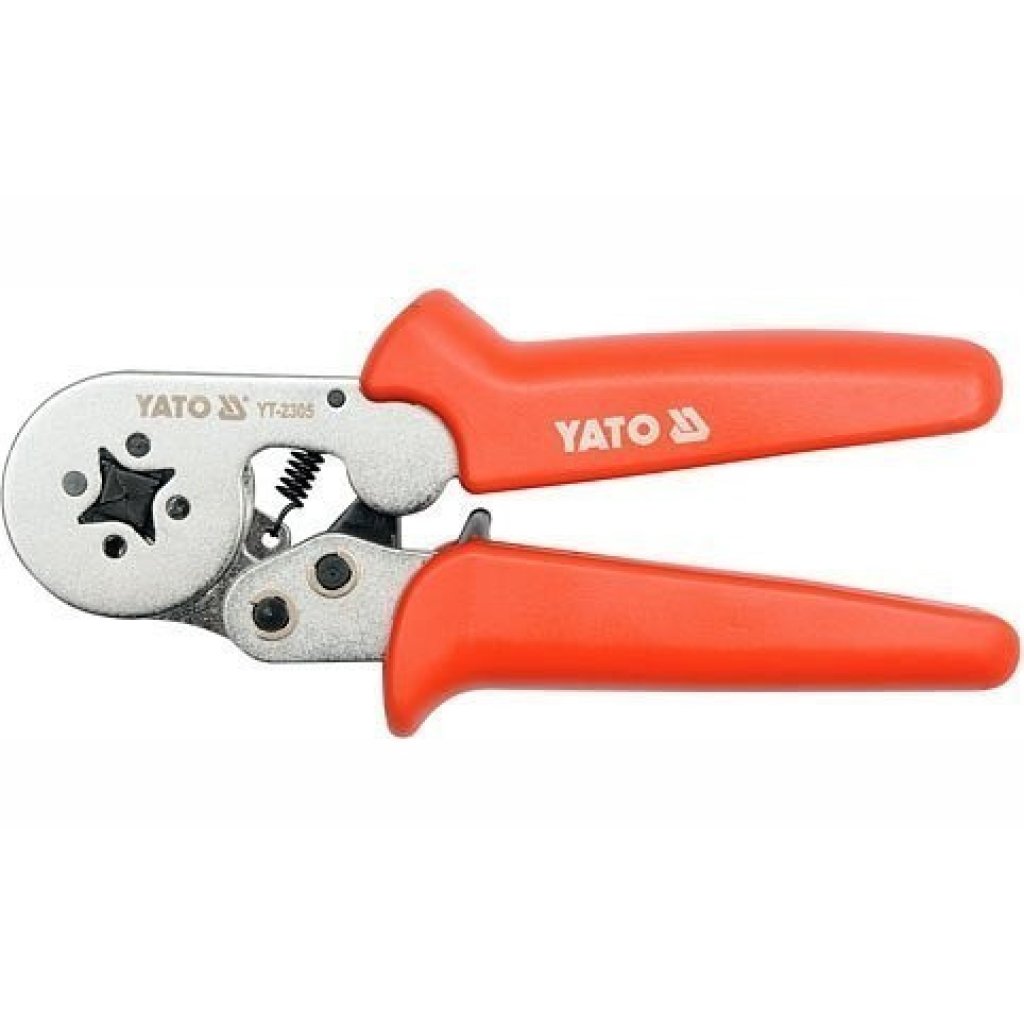 Kleště konektorové 175mm, HRC 44-47, 0,2-6,00mm2 - YT-2305