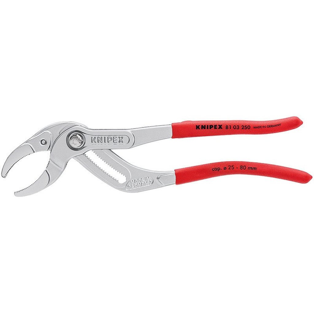 Kleště na sifony a krimpovací kleště pro konektory chromované 250 mm - 8103250