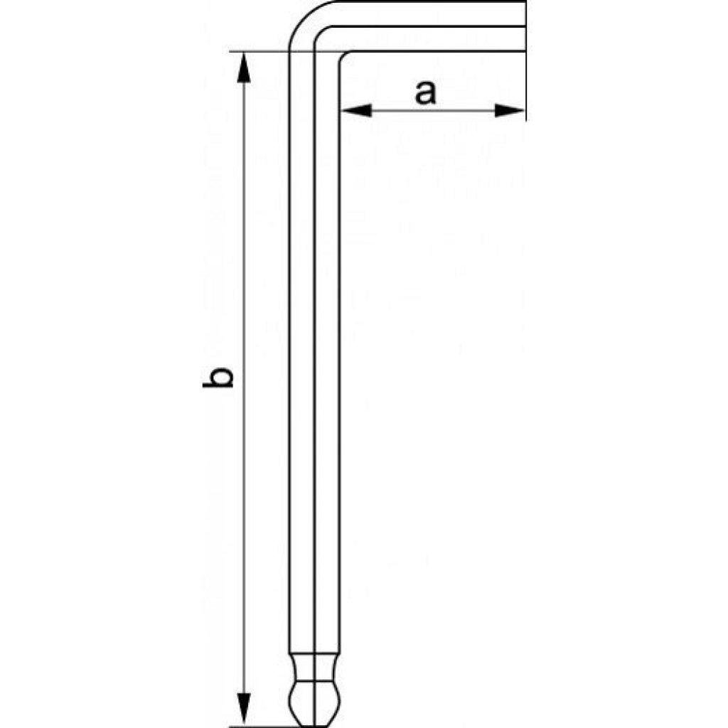 Klíč imbusový 1.5 mm 12 ks - YT-5805