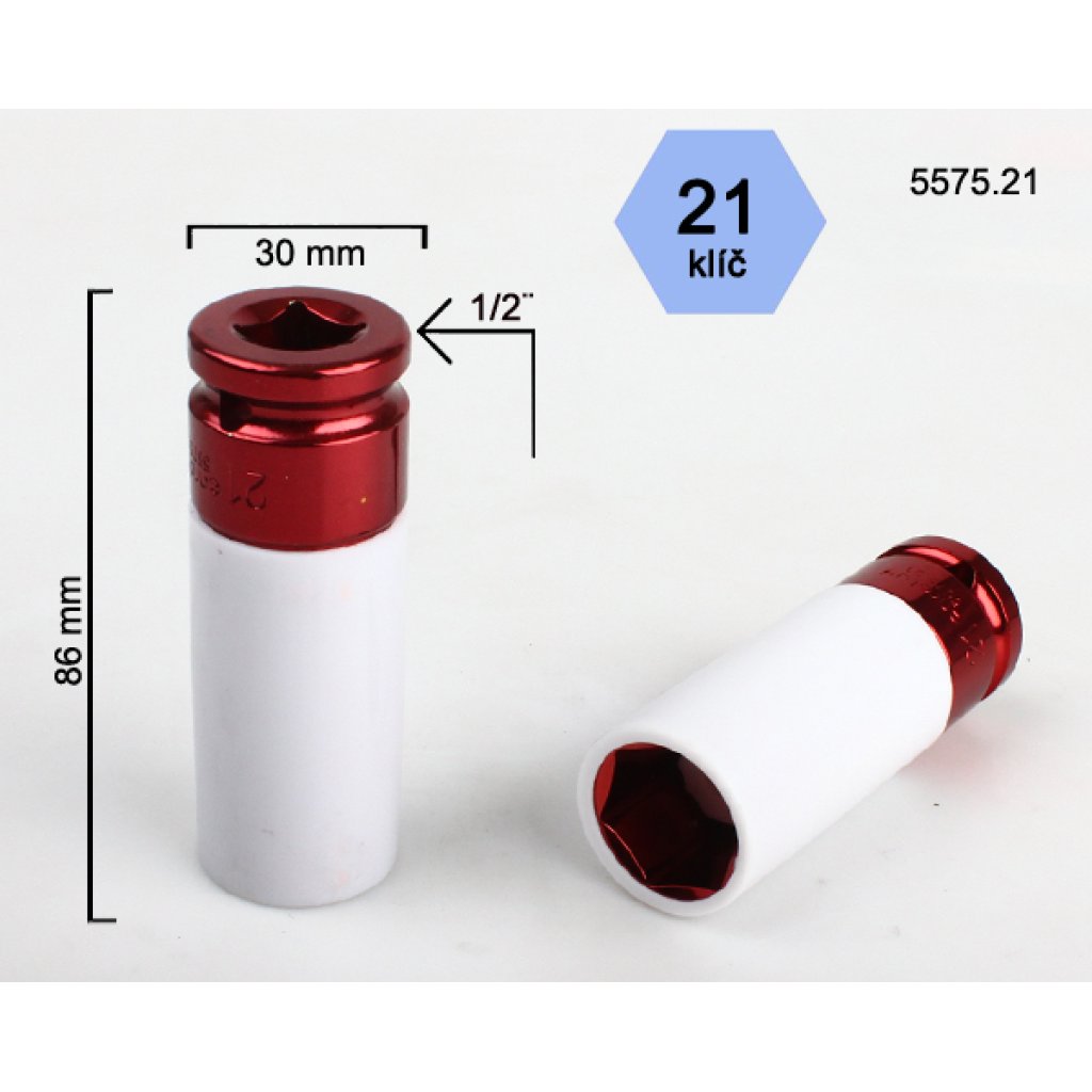Klíč na kolové šrouby(matice) Carolus 5575.21, na litá kola, hlava klíče 21mm