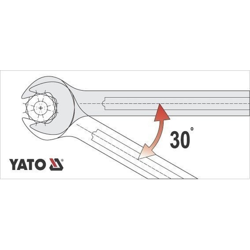 Klíč očkoplochý CrV, 10 mm, délka 150 mm - YT-0339