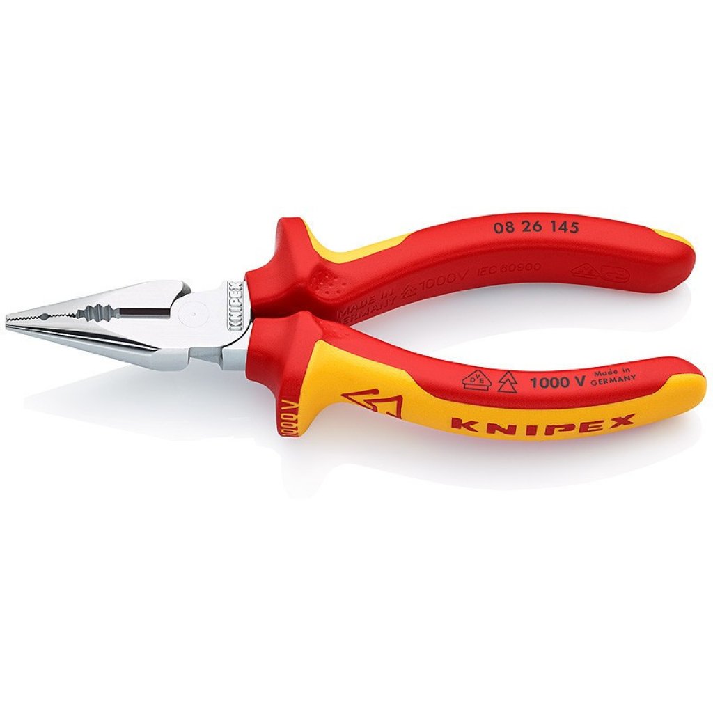 Kombinované úzké ploché kleště chromované 145 mm - 0826145