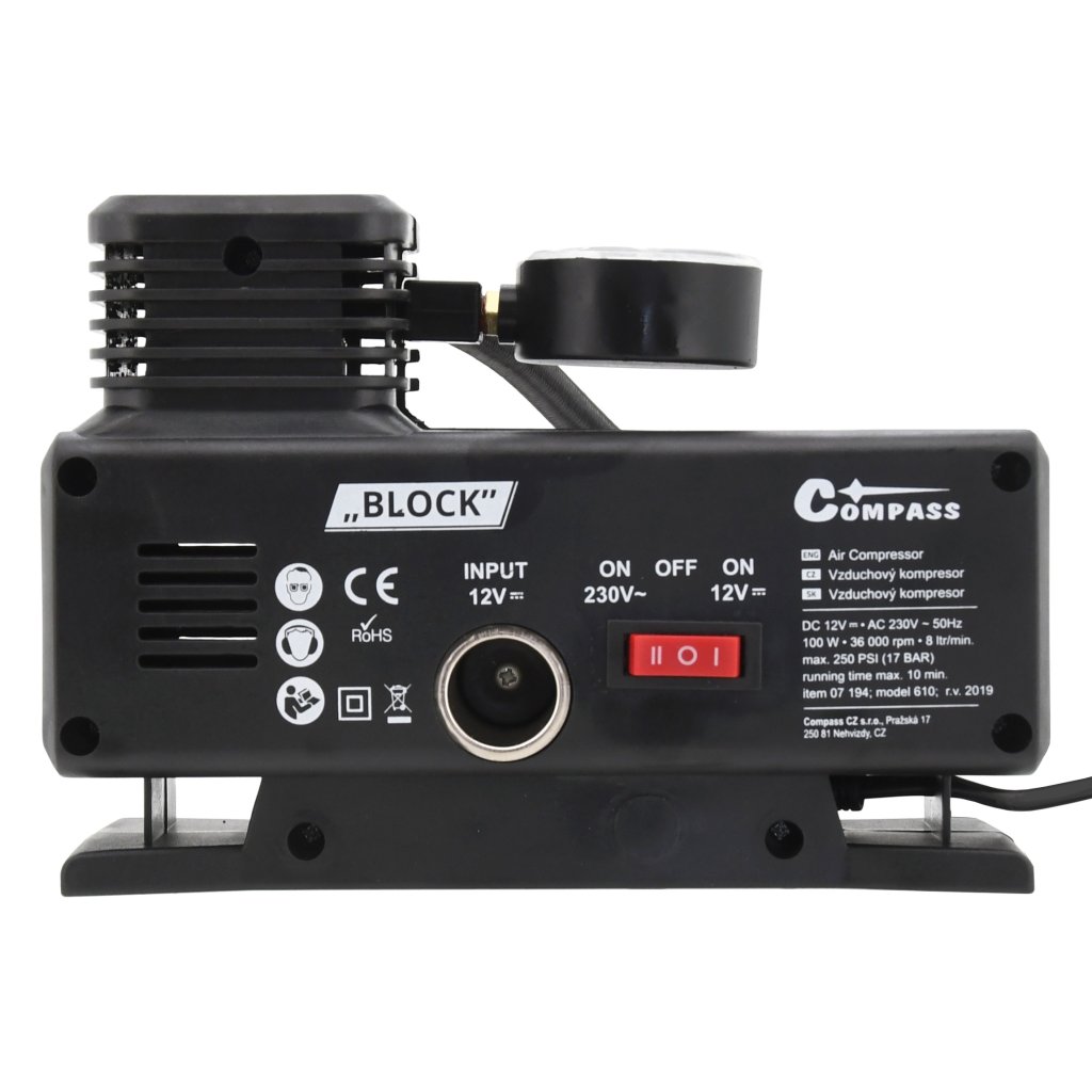 Kompresor 12/230V BLOCK TUV/GS, 07194
