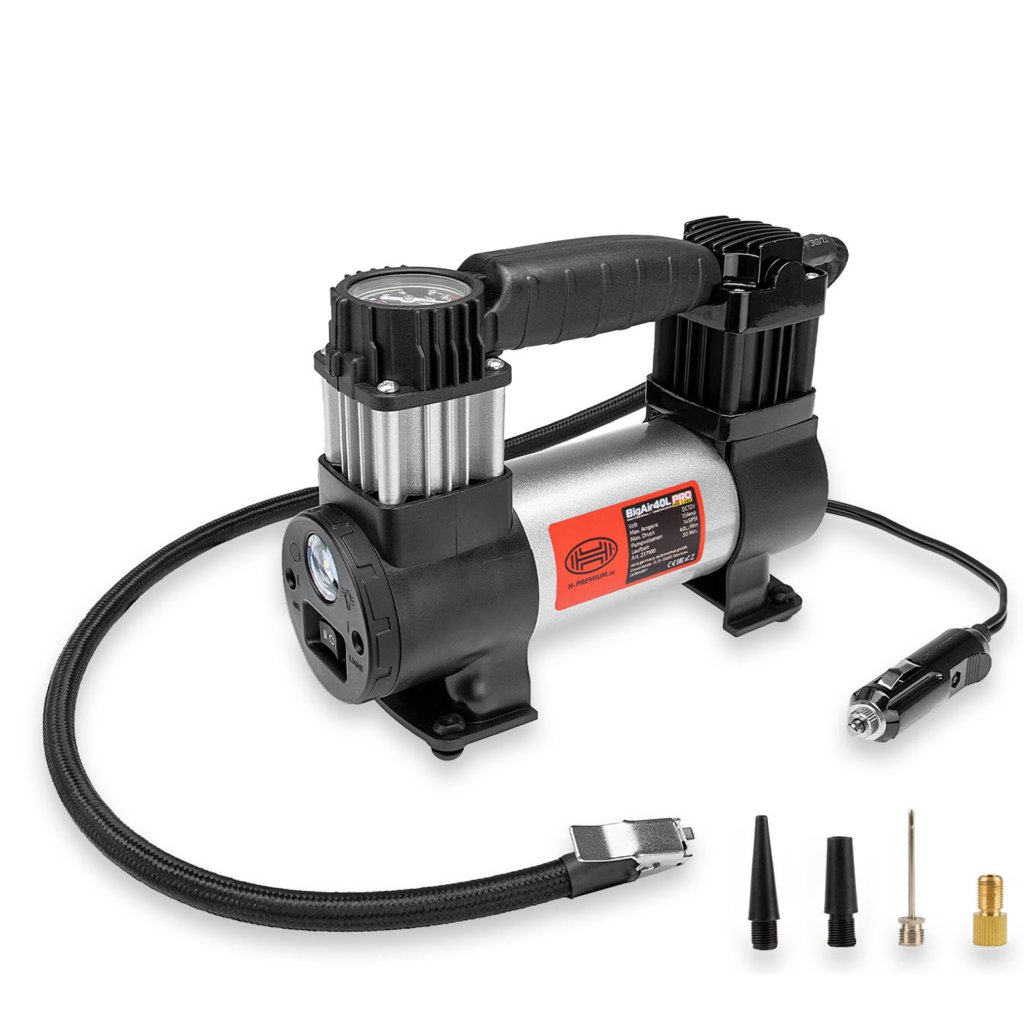 Kompresor 12V BigAir 9 BAR, 40l/min proudění vzduchu, s osvětlením, 237100