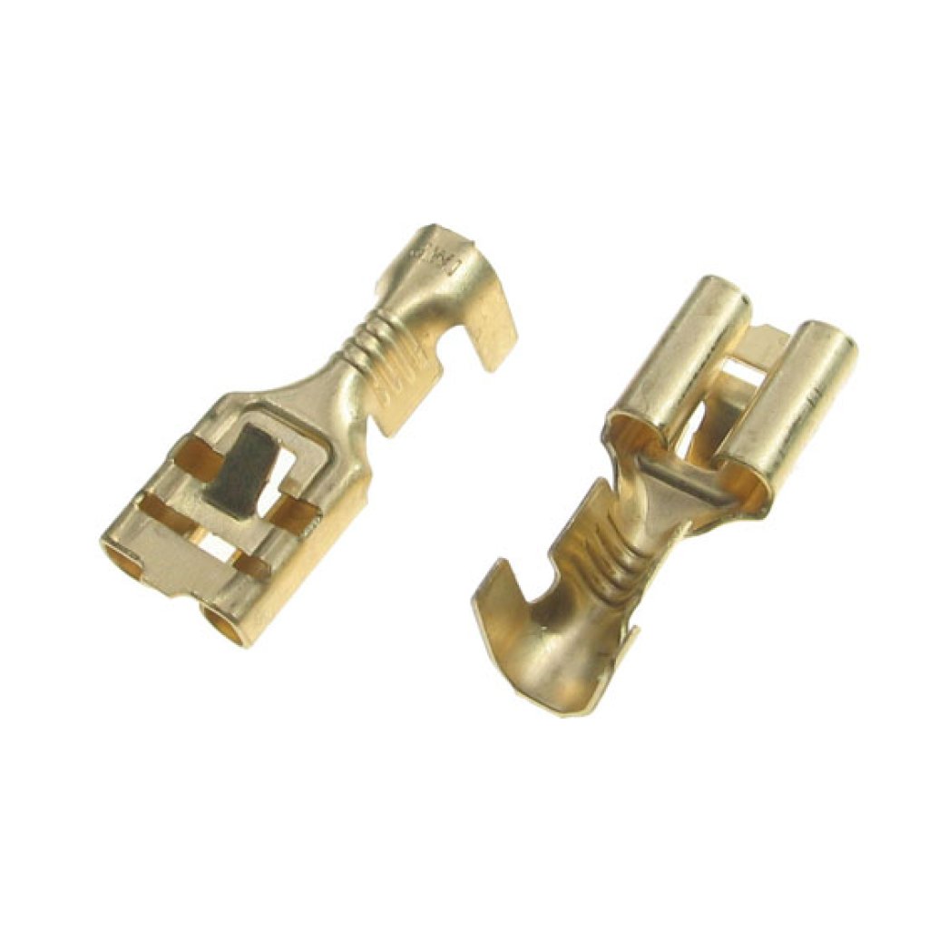 Konektor plochý 6,3 mm s jazýčkem (samice), balení po 100 ks DJ621