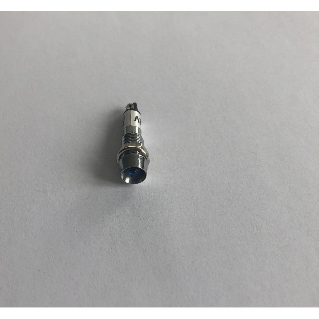 Kontrolka LED 12V modrá, pr.8 mm