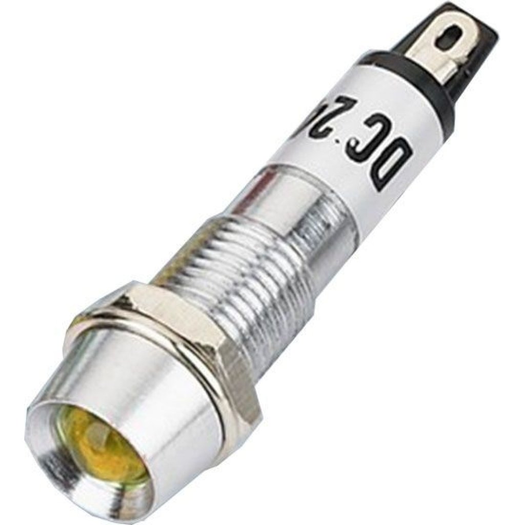 Kontrolka LED 12V žlutá, pr.8 mm