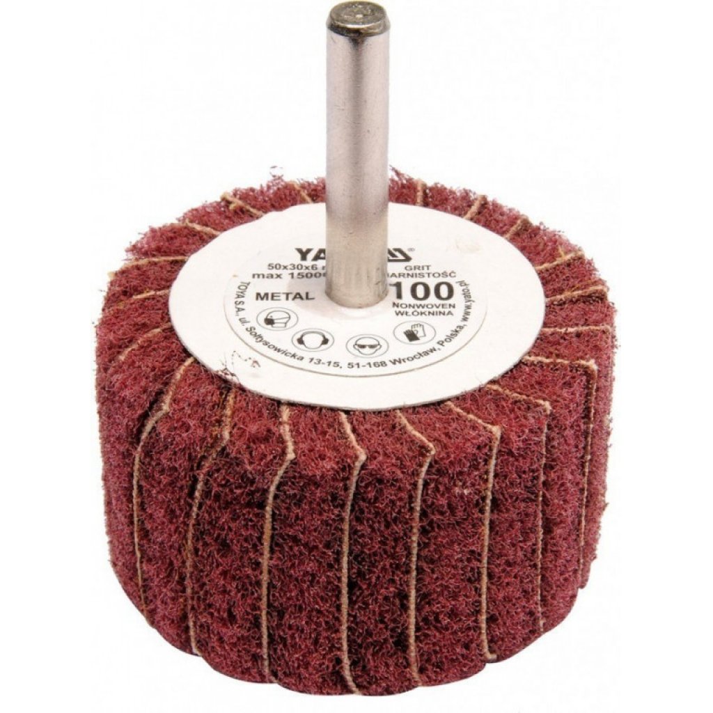 Kotouč lamenový radiální 50x30 P-60 s hřídelí 6 mm