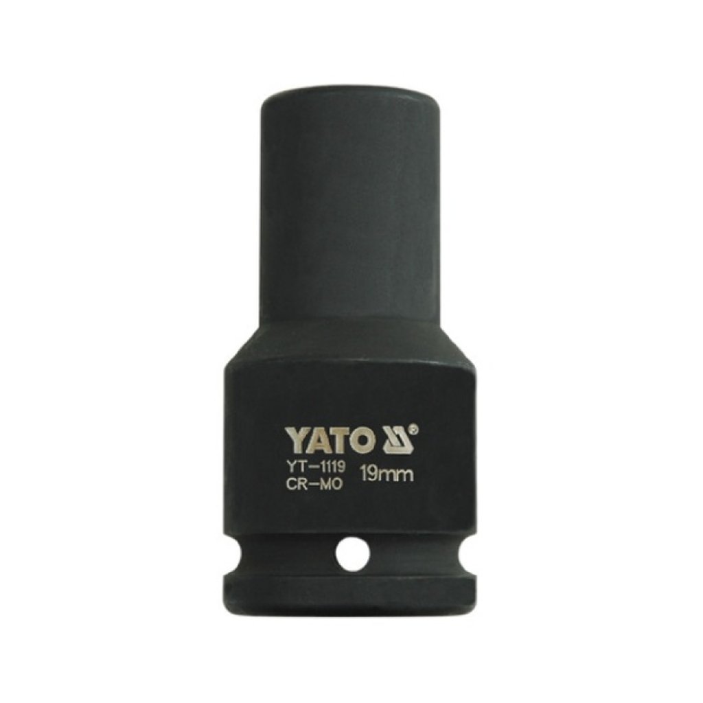 Kovaný nástrčný klíč hluboký 3/4" šestihranný 19 mm CrMo YATO - YT-1119