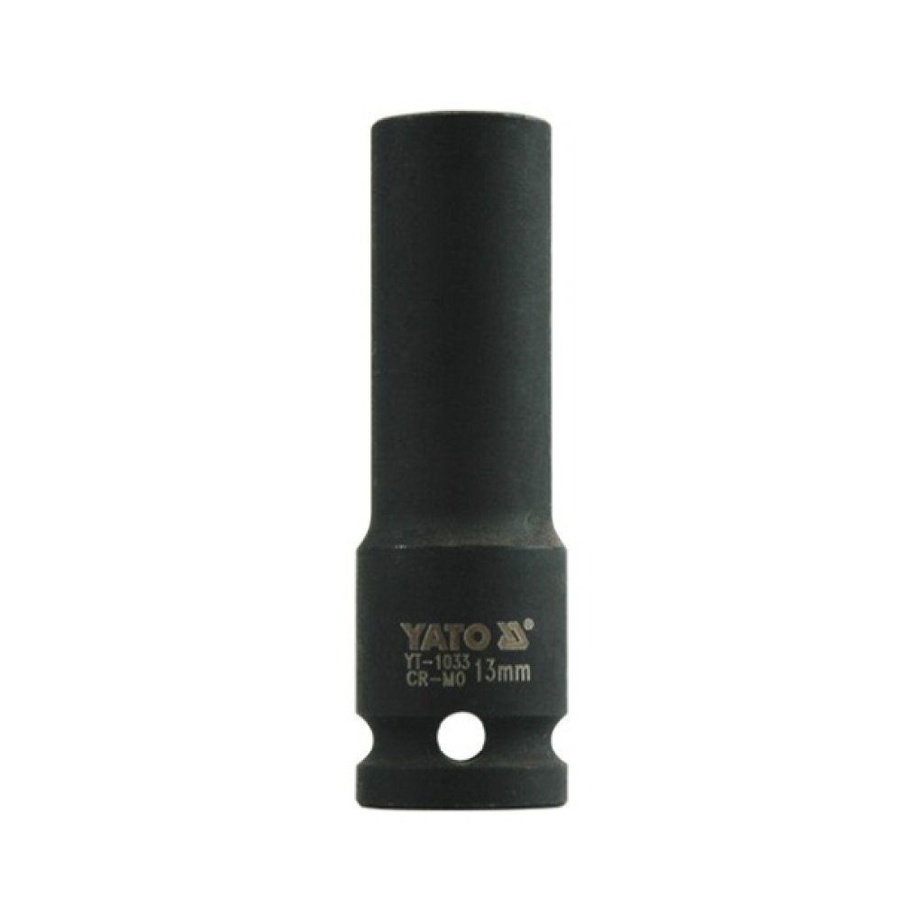 Kovaný vnitřní nástrčný klíč hluboký 1/2" šestihranný 13 mm CrMo YATO - YT-1033