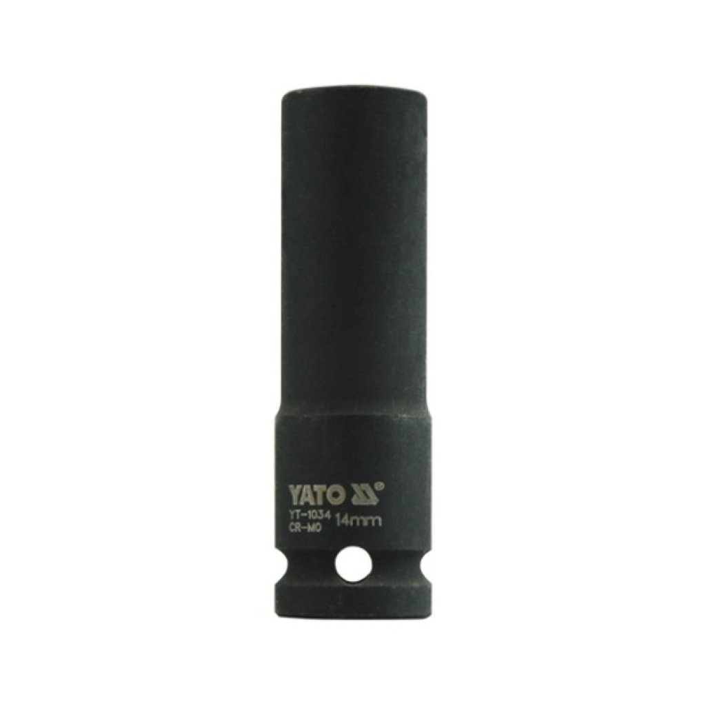 Kovaný vnitřní nástrčný klíč hluboký 1/2" šestihranný 14 mm CrMo YATO - YT-1034