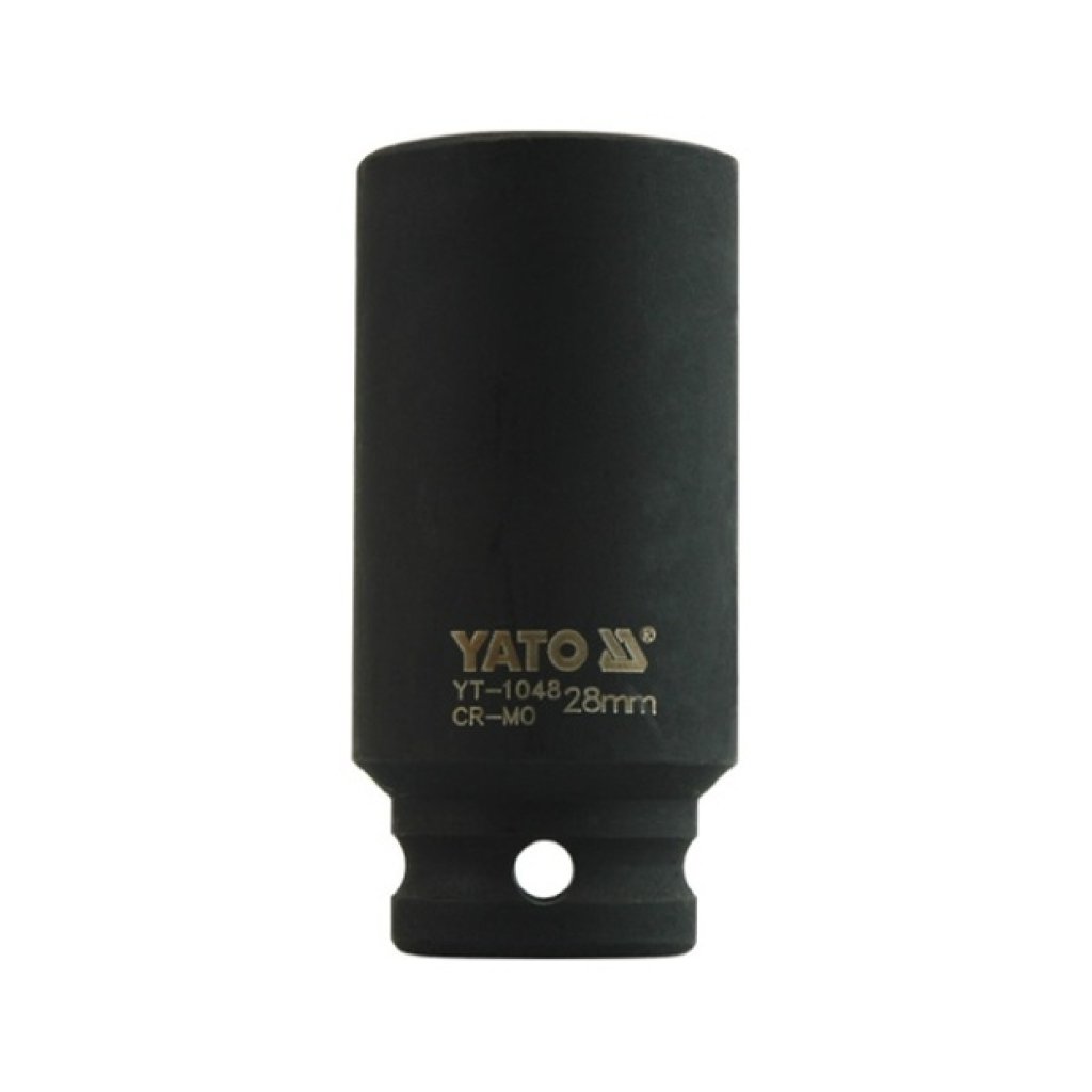 Kovaný vnitřní nástrčný klíč hluboký 1/2" šestihranný 28 mm CrMo YATO - YT-1048