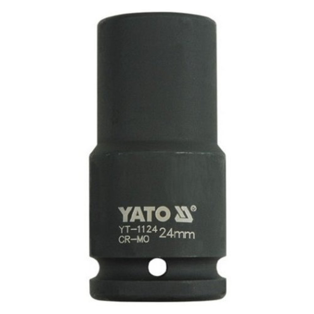 Kovaný vnitřní nástrčný klíč hluboký 3/4" šestihranný 24 mm CrMo YATO - YT-1124