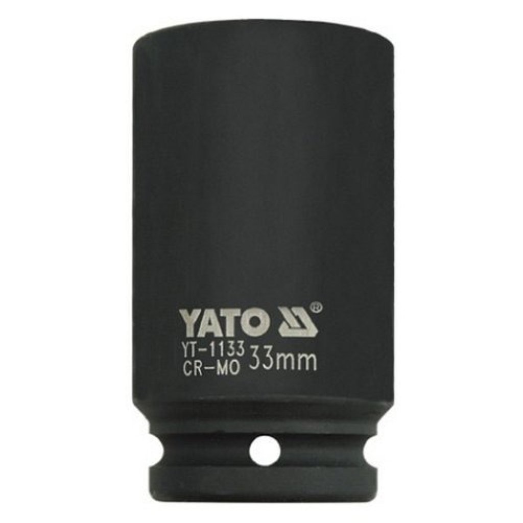 Kovaný vnitřní nástrčný klíč hluboký 3/4" šestihranný 33 mm CrMo YATO - YT-1133