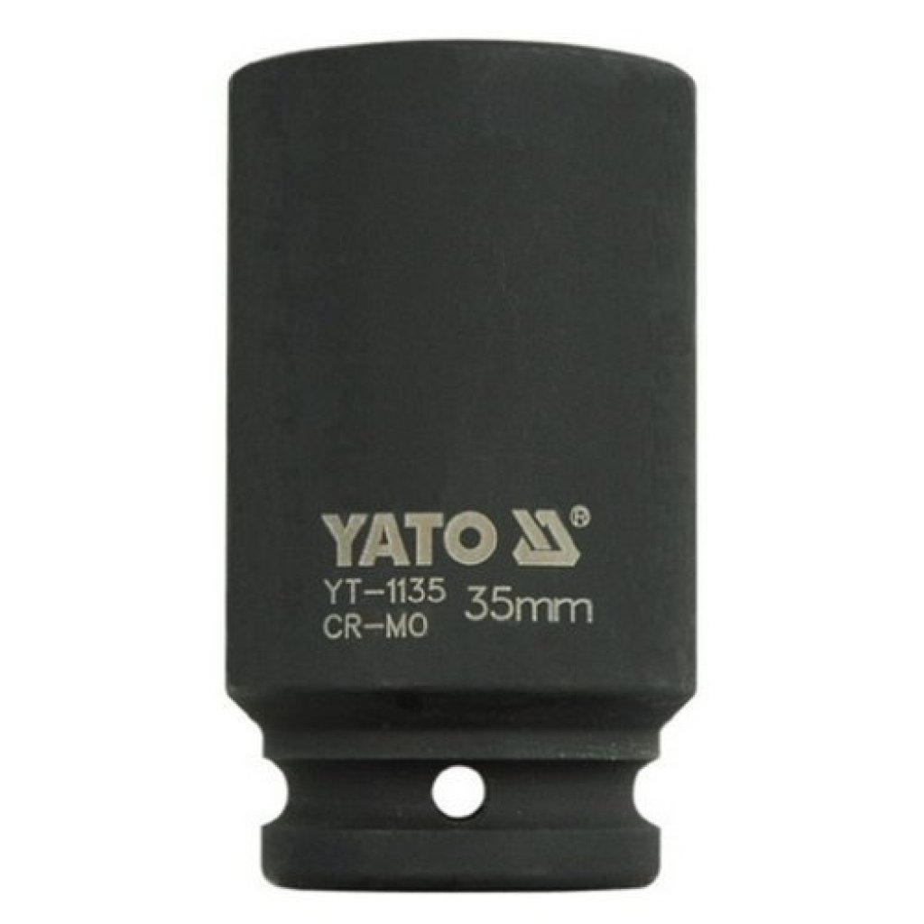 Kovaný vnitřní nástrčný klíč hluboký 3/4" šestihranný 35 mm CrMo YATO - YT-1135