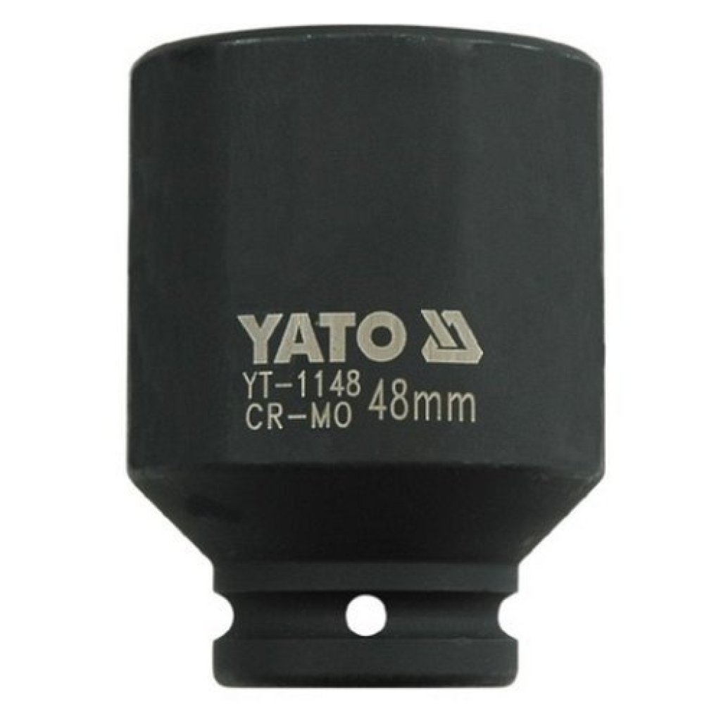 Kovaný vnitřní nástrčný klíč hluboký 3/4" šestihranný 48 mm CrMo YATO - YT-1148