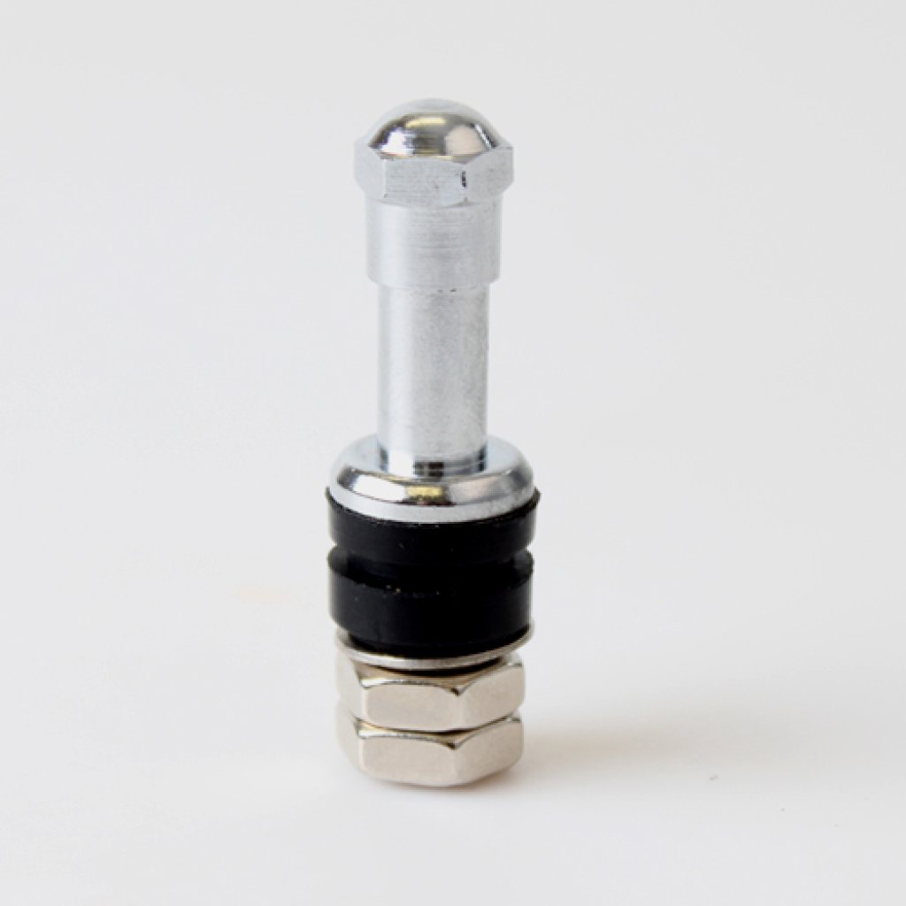 Kovový ventil kovový pochromovaný, průměr 11,5mm (VALVE-02) délka 45mm