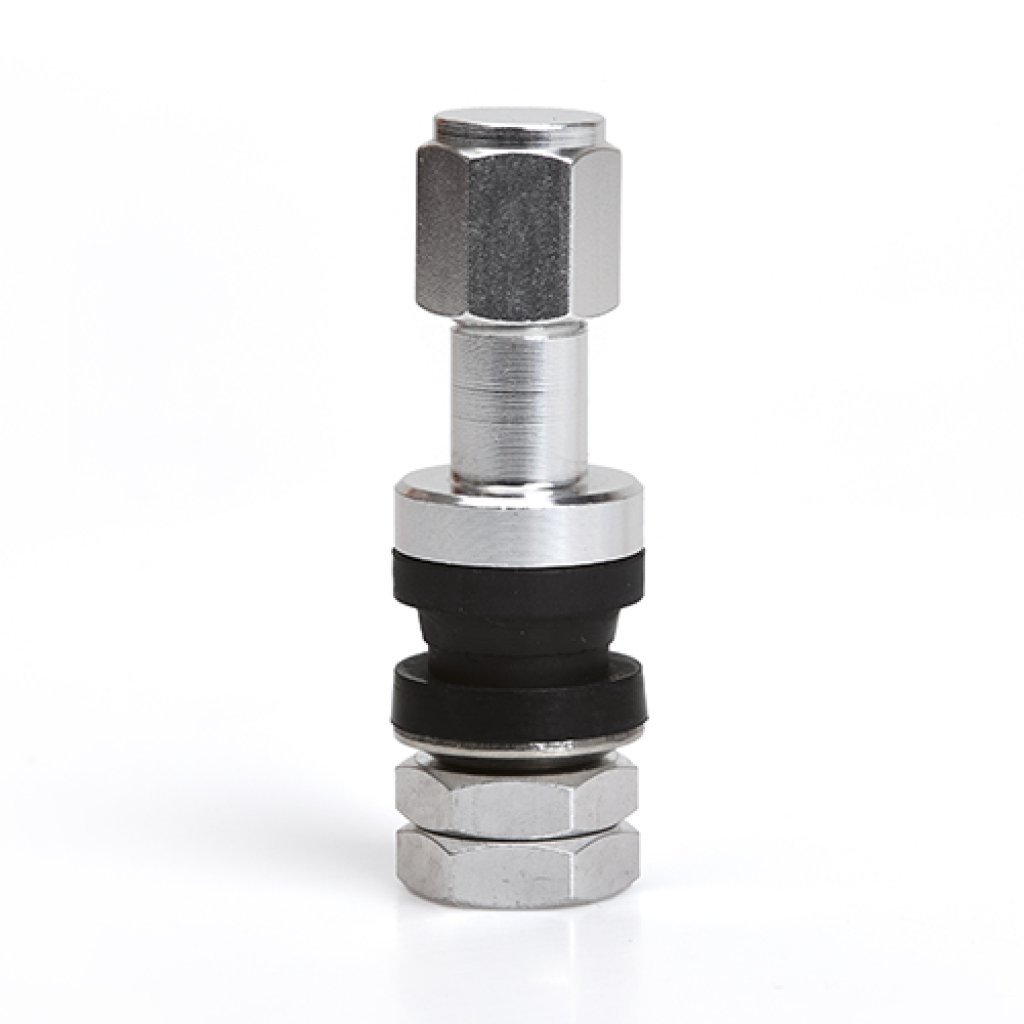 Kovový ventil průměr 11,5mm (JRAV2-S) stříbrný, hliníkový, délka 42mm, sada 4ks
