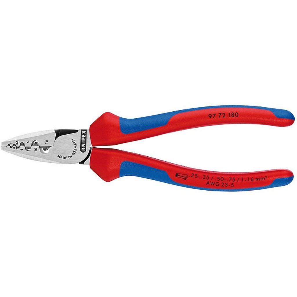 Krimpovací kleště na koncové dutinky 180 mm - 9772180