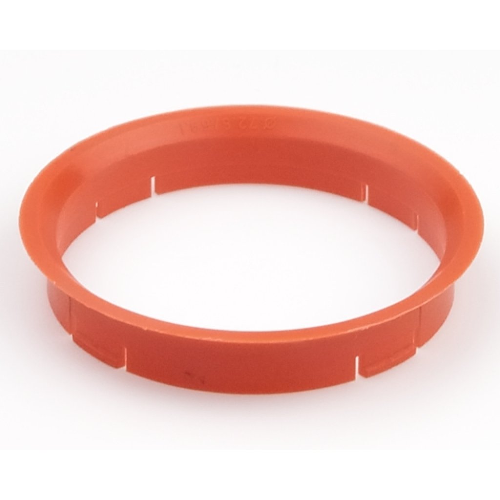 Kroužek vymezovací 72,5 / 69,1 (R22), plast, oranžová, přesah kužele 6mm
