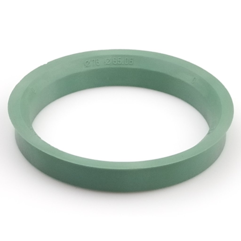 Kroužek vymezovací 76,0 / 65,05 (600.6160.001), plast, zelená, přesah kužele 4mm