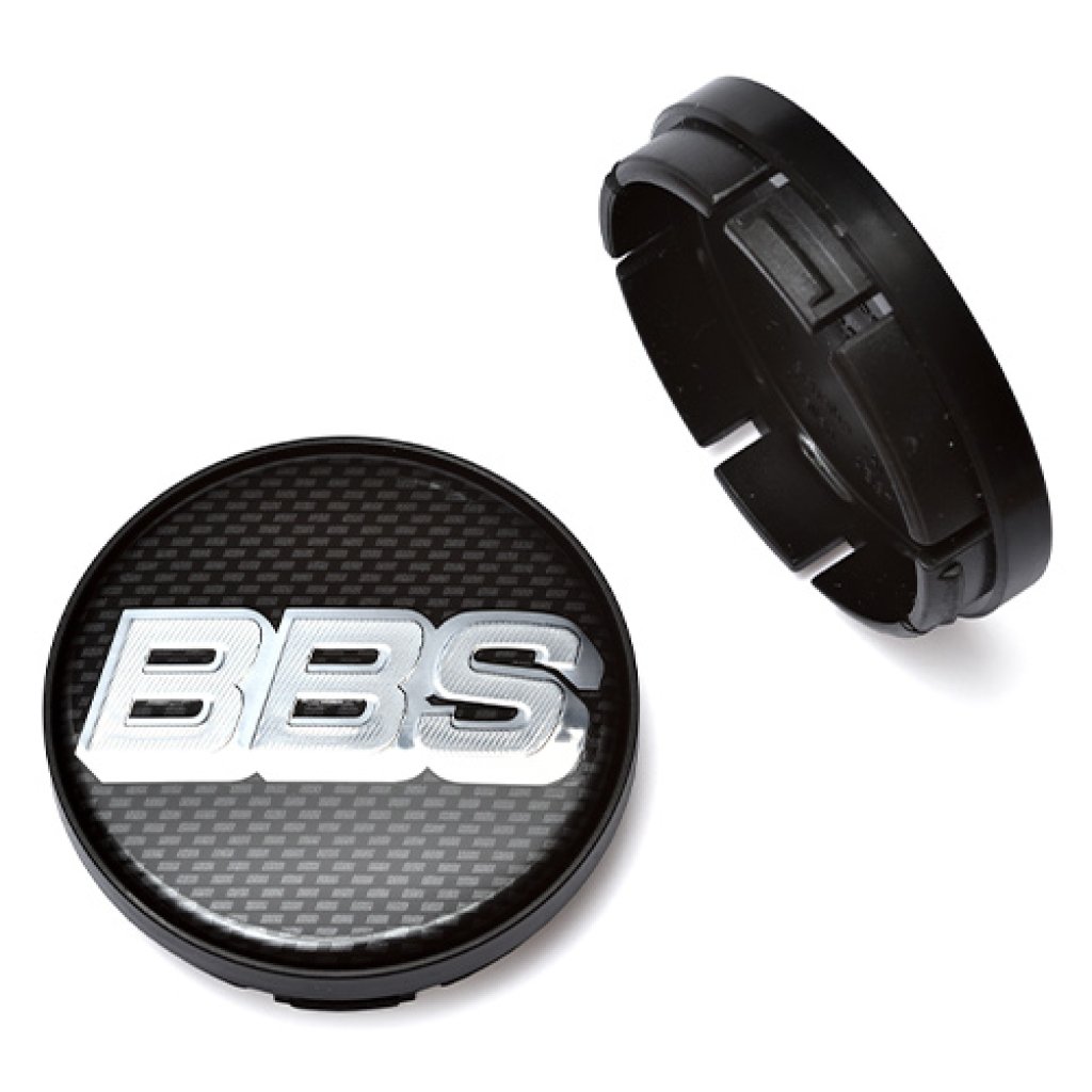 Krytka průměr 52/56mm(vnitřní,vnější) BBS carbon/chrom logo (10023598) úchyt 3mm