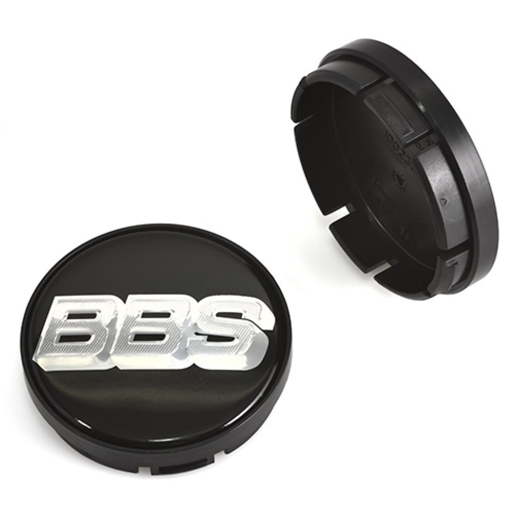 Krytka průměr 52/56mm(vnitřní,vnější) BBS černé lesk/chrom logo (10023596) úchyt 3mm