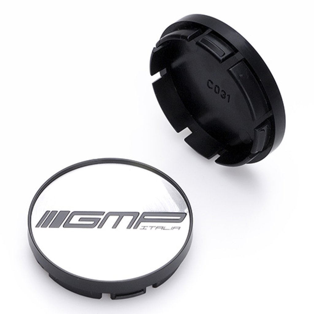 krytka průměr 52/56mm (vnitřní,vnější) GMP C031, plast, černá stříbrné logo, úchyt 3mm