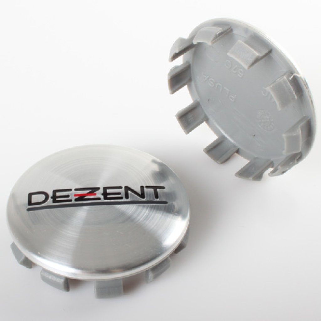 krytka průměr 53/56mm(vnitřní,vnější) plast, kov logo Dezent (ZT2020) úchyt 4,5mm