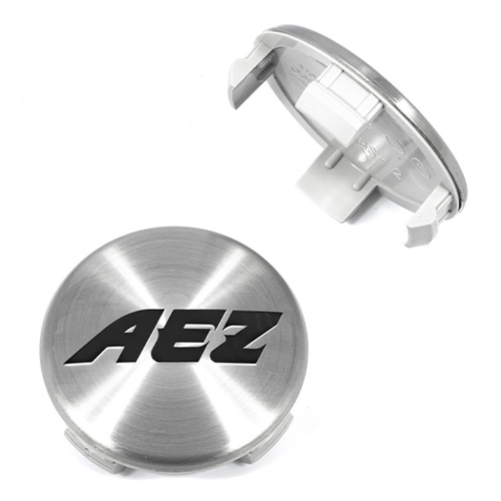 krytka průměr 53/56mm (vnitřní,vnější) plast, logo AEZ stříbrná (ZA2020), úchyt 4,5mm