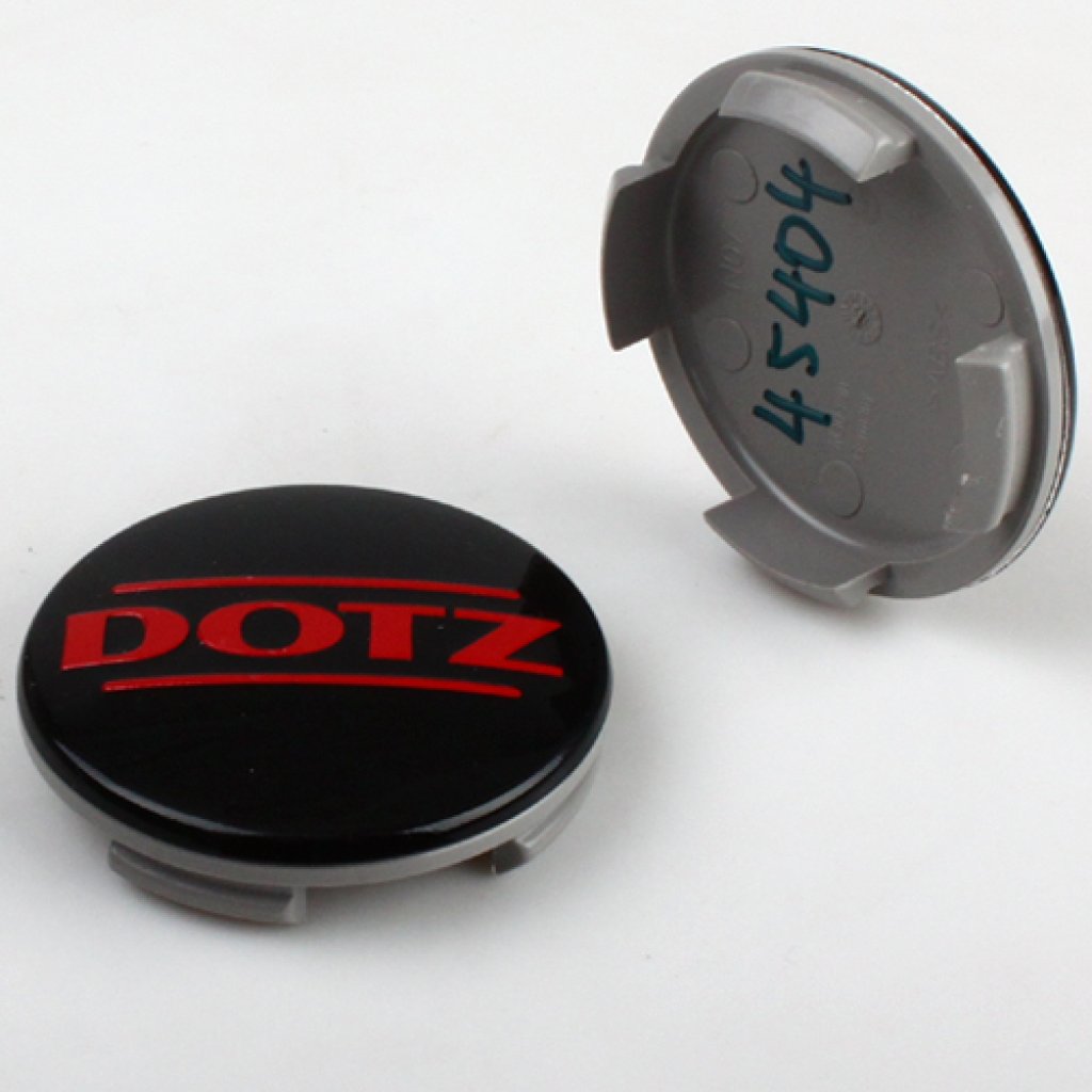 krytka průměr 56/60mm(vnitřní,vnější) plast, plast. logo Dotz červené (ZO7040R), úchyt 2mm