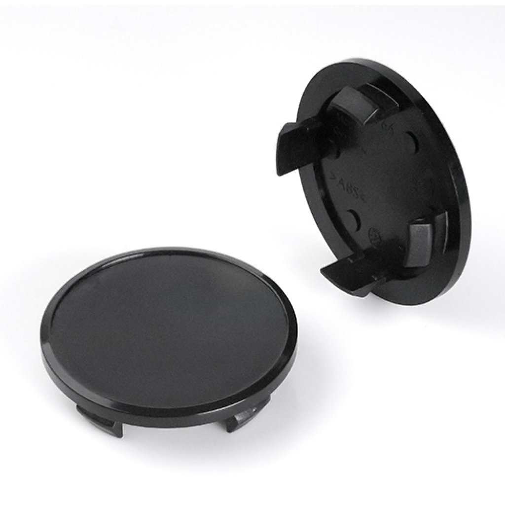 Krytka průměr 56/66mm(vnitřní,vnější) plast černá bez loga Volkswagen (V66S), úchyt 4mm