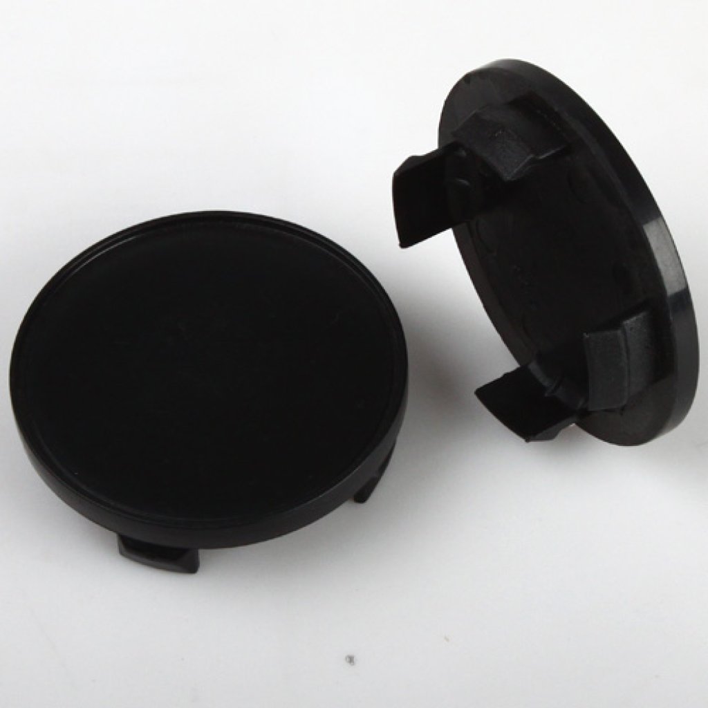 Krytka průměr 56/69mm(vnitřní,vnější) plast černá bez loga Audi (A01-S), úchyt 2mm